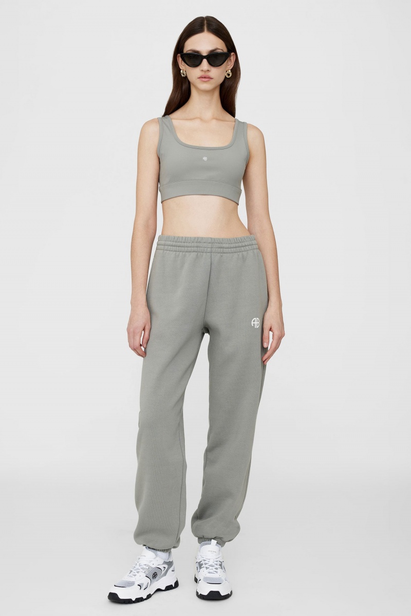 Pantalon Jogger Anine Bing Karter Grise Femme | FNO-6843368